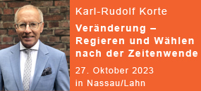 Öffentlicher Abendvortrag im Rahmen des 7. Nassauer Dialogs am 27. Oktober 2023 in Nassau