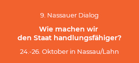 9. Nassauer Dialog  Format für Nachwuchs-Führungskräfte 24.-26. Oktober 2025