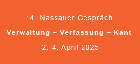 14. Nassauer Gespräch Wiss. Symposium auf Gut Siggen vom 2.-4. April 2025